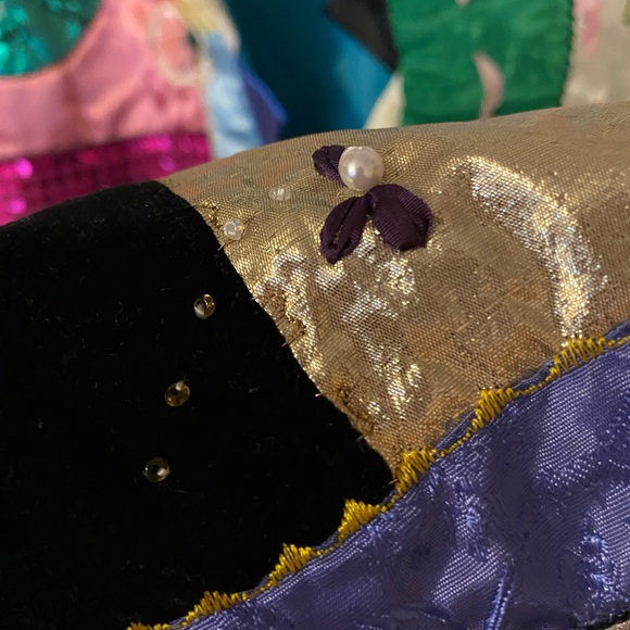 VINTAGE Crazy Quilt Jacket/Coat embroidery cat, ribbons, many textures! 80s - Picture 6 of 16